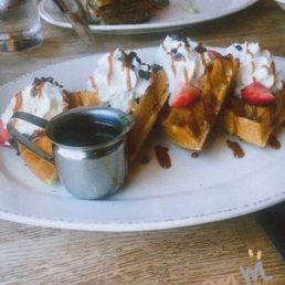 Dark CHOCOLATE CHIP WAFFLES, BLT