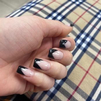 Instyle Nails - Black tip nails - Nail Salons Near Me - San Diego, California