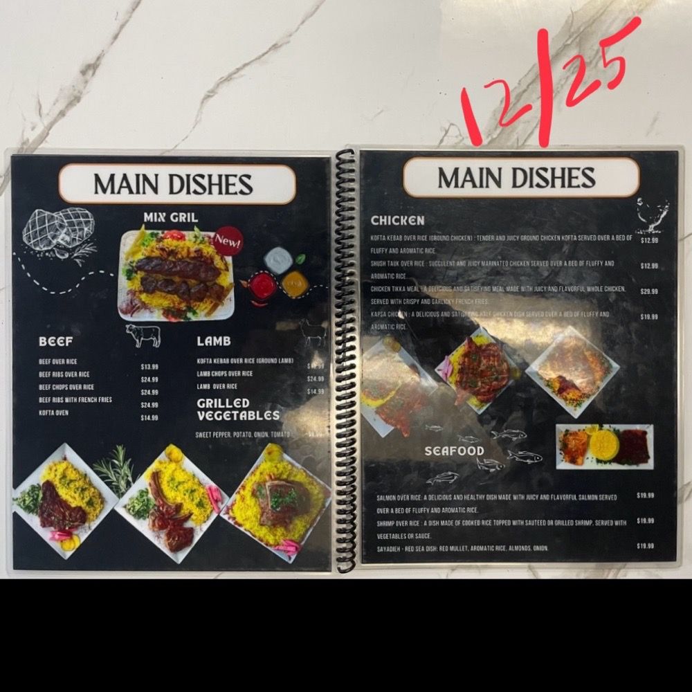 Sultan - Menu of main dishes (Dec 2025) - Falafel Near Me - Breezewood, Pennsylvania Sultan - Menu of main dishes (Dec 2025) - Falafel Near Me - Breezewood, Pennsylvania