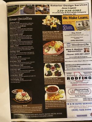 Menu photo 1 The 1800 Mexican Restaurant Americus, GA Menu photo 1 The 1800 Mexican Restaurant Americus, GA