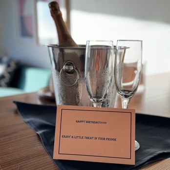 Coast Kitchen - Surprise champagne for my hubby's birthday in our suite - Seafood Near Me - Jenner, California Coast Kitchen - Surprise champagne for my hubby's birthday in our suite - Seafood Near Me - Jenner, California