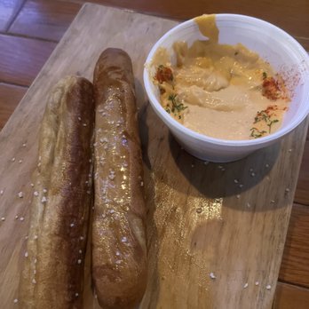 The Pour Haus - Delicious and soft bread sticks with delicious cheese sauce ! - Bars Near Me - Tell City, Indiana