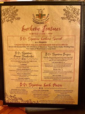 Menu photo 8 BV's Italian Kitchen Cottonwood, AZ Menu photo 8 BV's Italian Kitchen Cottonwood, AZ