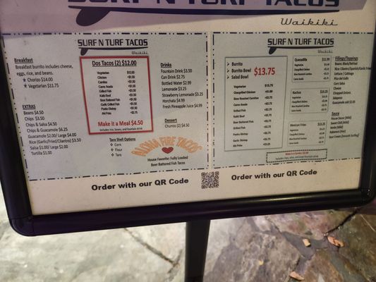 Menu photo 2 Surf N Turf Tacos Honolulu, HI