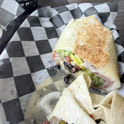 Spring Creek Tavern - Italian wrap. It was delicious and huge, but there was too much Italian dressing.