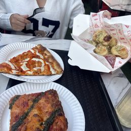 10 Tie Dye Sicilian Pizza, 10 Buffalo Chicken Sicilian Pizza, Garlic Knots 10 Tie Dye Sicilian Pizza, 10 Buffalo Chicken Sicilian Pizza, Garlic Knots