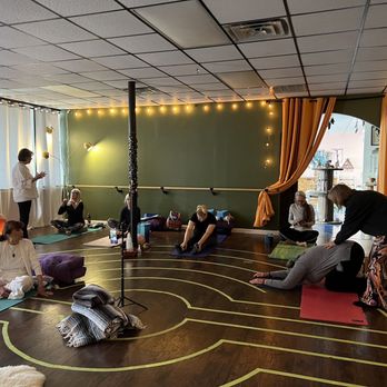 Open Hearts Yoga Sanctuary - The yoga studio has a labyrinth on the floor! - Yoga Near Me - Granbury, Texas Open Hearts Yoga Sanctuary - The yoga studio has a labyrinth on the floor! - Yoga Near Me - Granbury, Texas