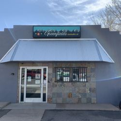 The front of Greenfields Cannabis Co. on Navajo st