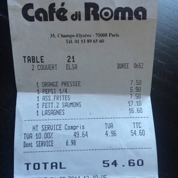 Cafe Di Roma - Yep - Italian Near Me - Paris, 75