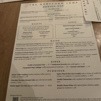 Hereford Arms - Menu - Pubs Near Me - London, XGL Hereford Arms - Menu - Pubs Near Me - London, XGL