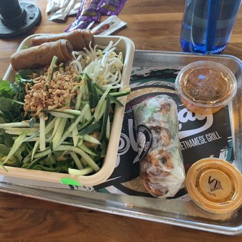 Roll Play - 5 Spice Chicken Bowl and Jumbo Garlic Shrimp Roll - Vietnamese Near Me - Vienna, Virginia