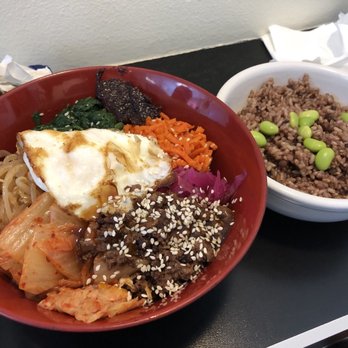 Bend-O Bento Japanese Kitchen - Bibimbap and a side of Power Rice - Japanese Near Me - Bend, Oregon Bend-O Bento Japanese Kitchen - Bibimbap and a side of Power Rice - Japanese Near Me - Bend, Oregon