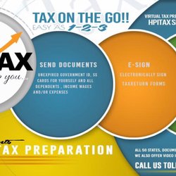HPI Income Tax Services - TAX ON THE GO !! 1-2-3  Simply File your taxes straight from home using our user-friendly website www.hpitax.com