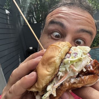 Cosmos - Nashville Hot Chicken Sandwich - Breakfast & Brunch Near Me - Lynchburg, Virginia Cosmos - Nashville Hot Chicken Sandwich - Breakfast & Brunch Near Me - Lynchburg, Virginia