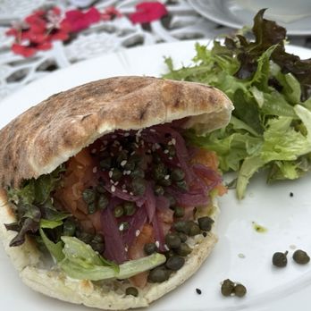 Daily Chew - Salmon pita - Mediterranean Near Me - Atlanta, Georgia