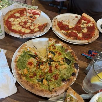 Fat Olives - Shrimp Diablo, pepperoni and sausage, cheese pizza - Pizza Near Me - Flagstaff, Arizona