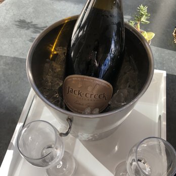 Jack Creek Cellars - Sparking wine about 3.2 seconds after we got back. - Wine Tasting Room Near Me - Templeton, California Jack Creek Cellars - Sparking wine about 3.2 seconds after we got back. - Wine Tasting Room Near Me - Templeton, California