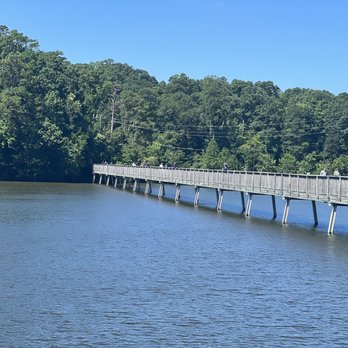 Lake Johnson Park - A view of the bridge - Parks Near Me - Raleigh, North Carolina