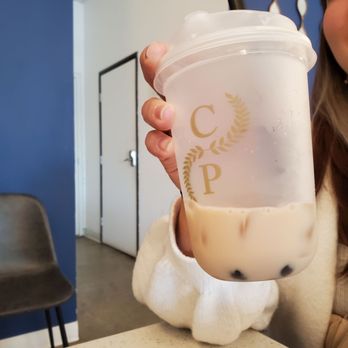 Cafe Pruvia - Lavender black milk tea (supposed most popular) - Bubble Tea Near Me - Gardena, California Cafe Pruvia - Lavender black milk tea (supposed most popular) - Bubble Tea Near Me - Gardena, California