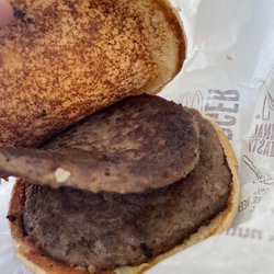 McDonald's - Ordered a bacon double cheeseburger. They got the double right. That's about it.
