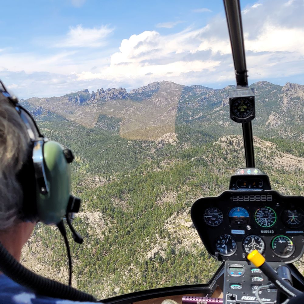Mount Rushmore Helicopter Tours - View from the back seat - Aerial Tours Near Me - Keystone, South Dakota Mount Rushmore Helicopter Tours - View from the back seat - Aerial Tours Near Me - Keystone, South Dakota