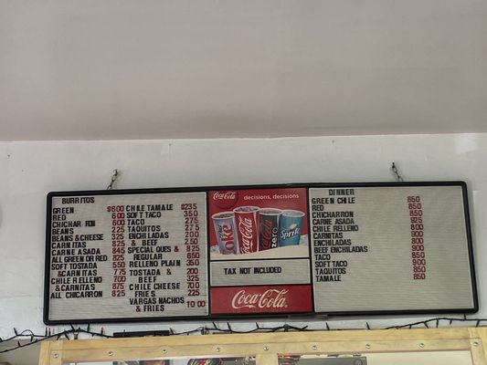 Menu photo 5 Vargas Mexicatessen Pico Rivera, CA