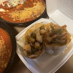 F & L Pizza and Café - Spicy Chicken Wrap
