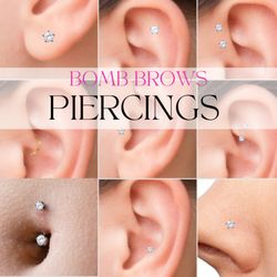 Bomb Brows Permanent Cosmetics - Body and Ear Piercings available at Bomb Brows in Swansea, IL. Needle piercing services.