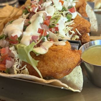 Bin 189 - Beer Battered Fish Tacos - New American Near Me - Lake Arrowhead, California Bin 189 - Beer Battered Fish Tacos - New American Near Me - Lake Arrowhead, California