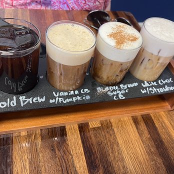 Caffeine Machine - Cold brew flight - Coffee & Tea Near Me - Las Vegas, Nevada Caffeine Machine - Cold brew flight - Coffee & Tea Near Me - Las Vegas, Nevada