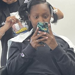 Evelyn Beauty Salon - This hair dresser was very kind and quick! I guess it's cause my hair is short lol