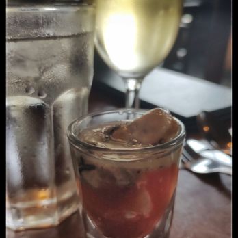 Café Waterfront - Delicious Oyster Shooter! - Seafood Near Me - Eureka, California