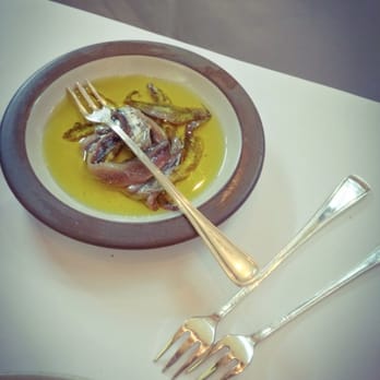 Chez Panisse - Side Order: Plate of Anchovies & Olive Oil - New American Near Me - Berkeley, California Chez Panisse - Side Order: Plate of Anchovies & Olive Oil - New American Near Me - Berkeley, California
