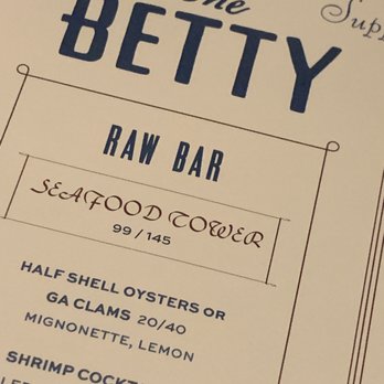 The Betty - Raw bar - yessss! - Bars Near Me - Atlanta, Georgia The Betty - Raw bar - yessss! - Bars Near Me - Atlanta, Georgia