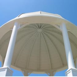 Sam's Gazebos - An inside view of 16-sided dome roof garden gazebo