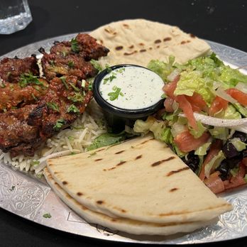 Mediterranean cuisine - Beef Kebab Plate Excellent! - Mediterranean Near Me - Milwaukee, Wisconsin Mediterranean cuisine - Beef Kebab Plate Excellent! - Mediterranean Near Me - Milwaukee, Wisconsin