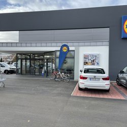 LiDL - Eingang nach dem Umbau. Wiedereröffnung 22.10.2020