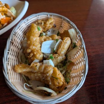 Sa Bai Thai Cuisine - Calamari with really good batter and big soft pieces of squid - Thai Near Me - Portland, Oregon Sa Bai Thai Cuisine - Calamari with really good batter and big soft pieces of squid - Thai Near Me - Portland, Oregon