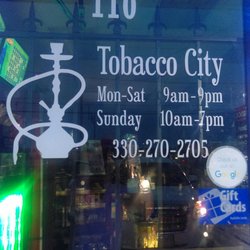 Tobacco City - Hours.. Not to mention they also have rewards for returning customers. Got to have that Tobacco City card. Come on now!