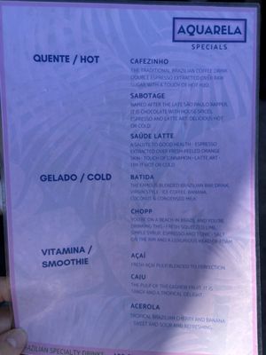 Menu photo 3 Aquarela Coffee Los Angeles, CA Menu photo 3 Aquarela Coffee Los Angeles, CA