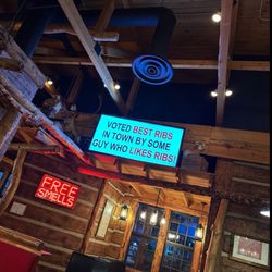 Montana's - Dining room area - signs and funny billboards