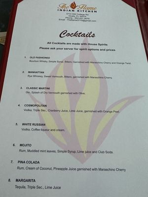 Menu photo 6 The Flame Indian Kitchen Ocala, FL