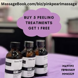 Pink Pearl Massage - Special promotion! Buy 5 peeling treatments, get 1 free! (It includes a post-procedure solution)