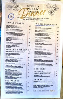Menu photo 7 Stella Public House San Antonio, TX Menu photo 7 Stella Public House San Antonio, TX