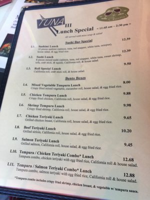 Menu photo 2 Tuna III Delhi, NY