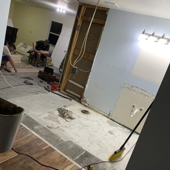 Chapman Contracting - Had to expand the shower into the garage to make it bigger - General Contractors Near Me