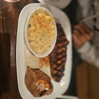 LongHorn Steakhouse - Steak with sweet potato & toppings & mac & cheese - Steakhouses Near Me - Newburgh, New York