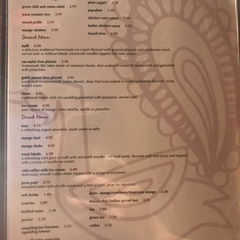 BB Lounge Restaurant - Menu - Indian Near Me - Mississauga, Ontario