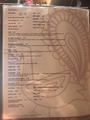 Menu photo 1 BB Lounge Restaurant Mississauga, ON