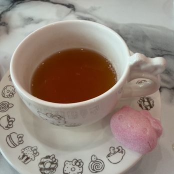 Hello Kitty Cafe - Tea with Hello Kitty sugar cube - Themed Cafes Near Me - Santa Clara, California Hello Kitty Cafe - Tea with Hello Kitty sugar cube - Themed Cafes Near Me - Santa Clara, California